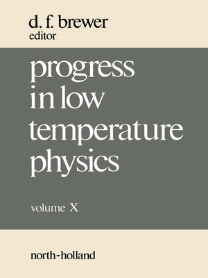 cover image of Progress in Low Temperature Physics